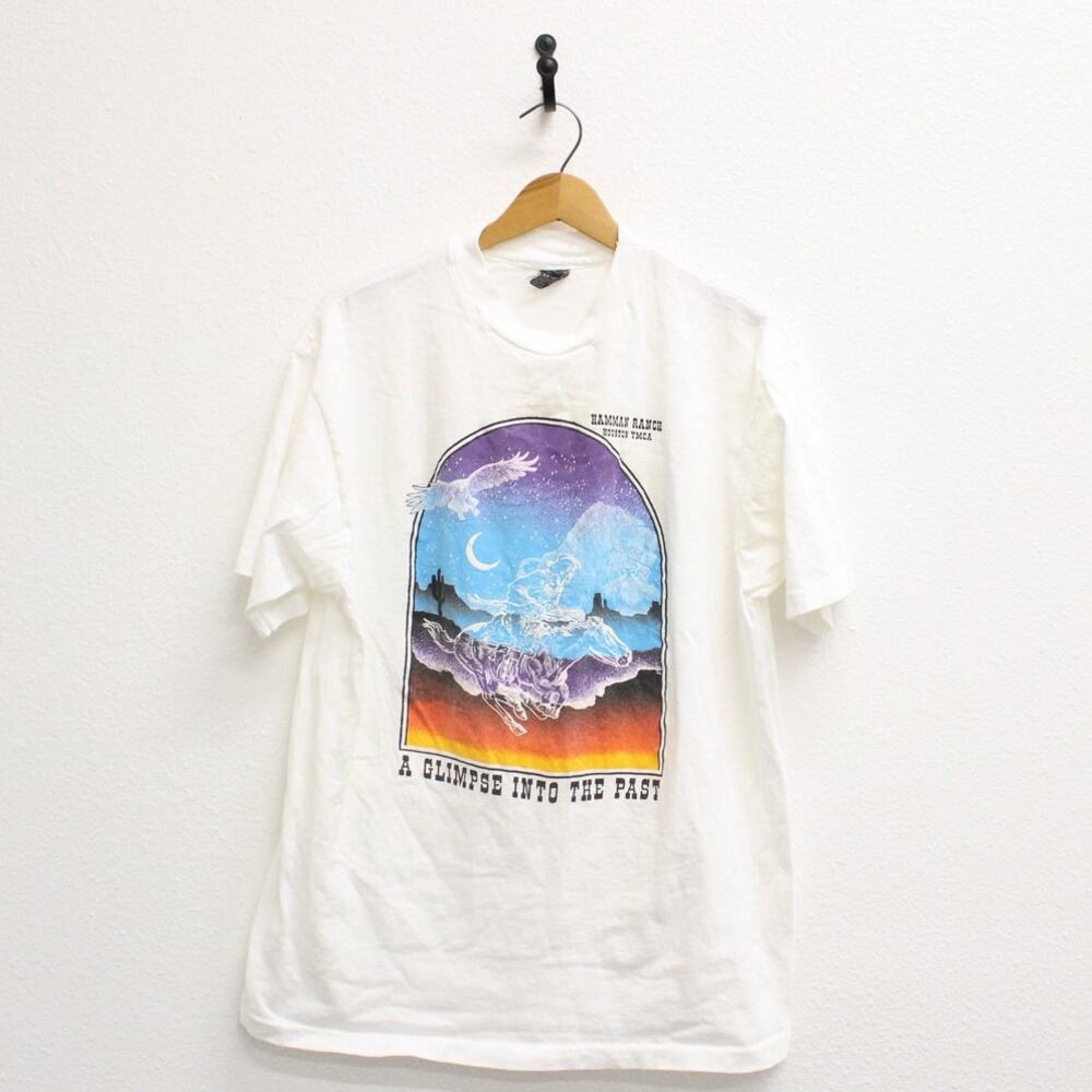 Vintage Hamman Ranch Houston Ymca Cowboy T Shirt Xl